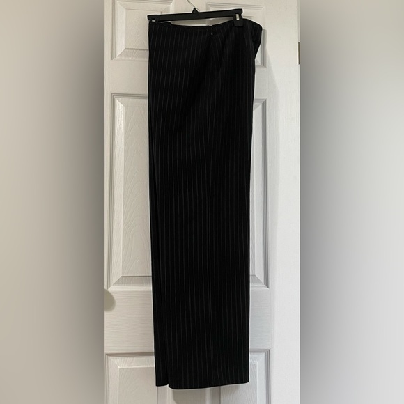 Liz Claiborne Wide Leg Pin Striped Dress Pants Size 16 - Picture 4 of 6